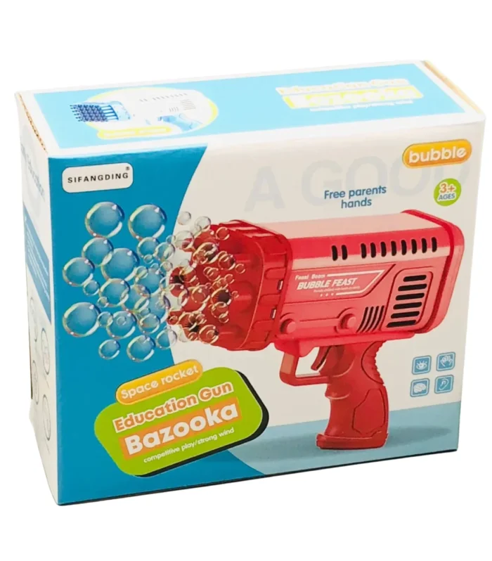 Bazooka Bubble Water Gun | Rechargeable Bubble Blaster Toy for Kids | Outdoor Fun
