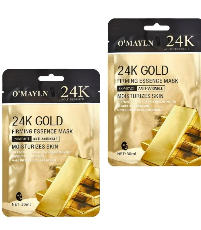 Pack of 2 | O’Mayln 24K Gold Firming Essence Mask 30ml | Skin Firming & Anti-Aging Treatment