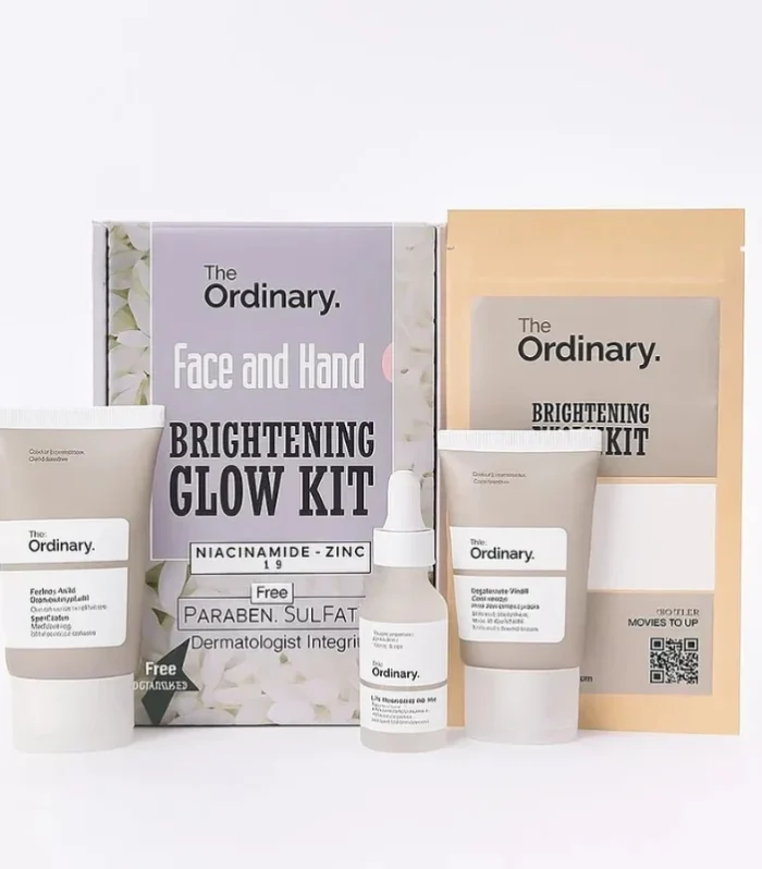 The Ordinary Face & Hand Brightening Glow Kit | Complete Whitening & Hydrating Skincare Set