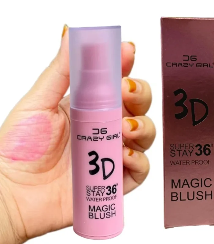 Crazy Girl 36H Magic Waterproof Blush | Long-Lasting 3D Glow Makeup for Girls & Women