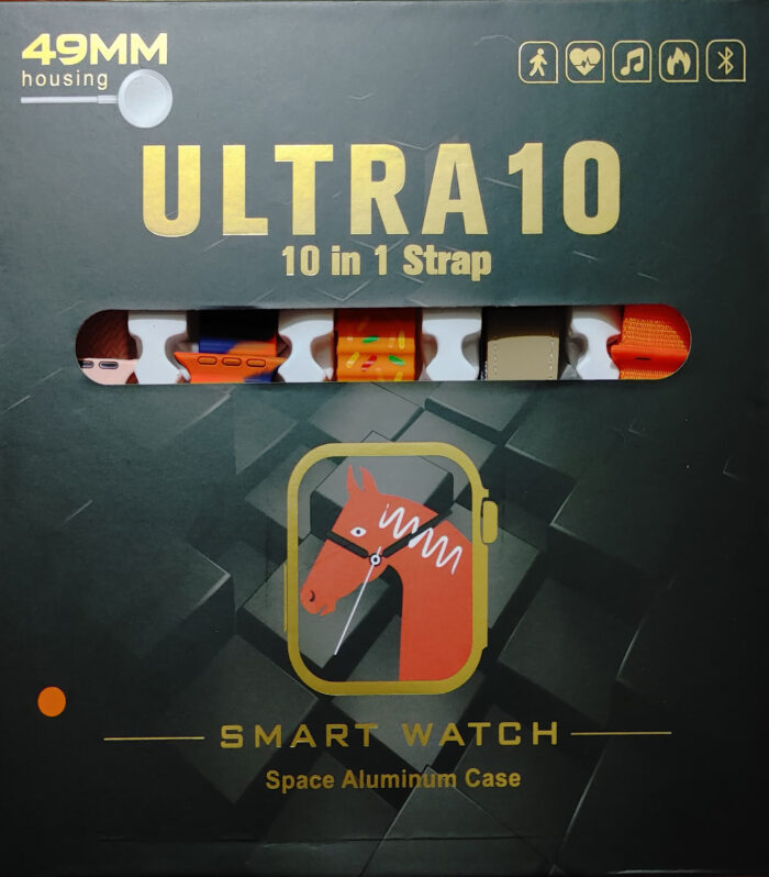 Ultra 10 Smartwatch | 10 in 1 Series 8 big 2.0′ HD Screen