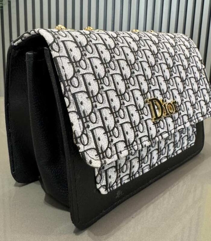 Dior Oblique Canvas & Leather Flap Clutch | Luxury Designer Handbag for Women