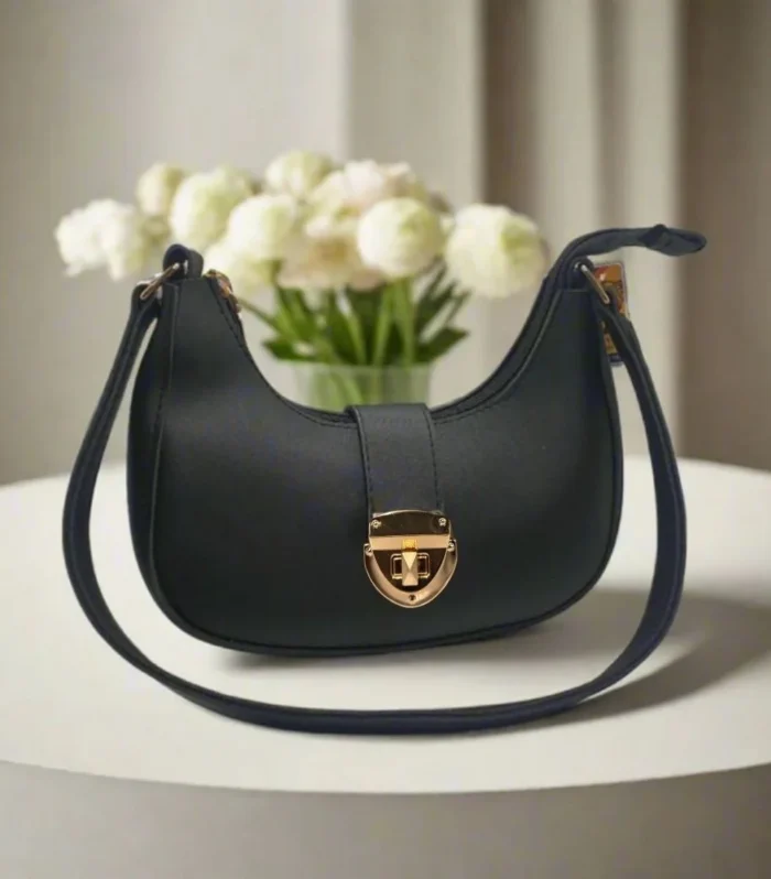 Crescent Leather Luxury Shoulder Bag for Women