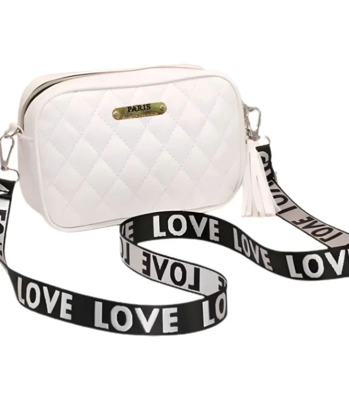 White Leather Handbag for Girls & Women | Stylish Shoulder & Crossbody Bag | Daily Use & Gift