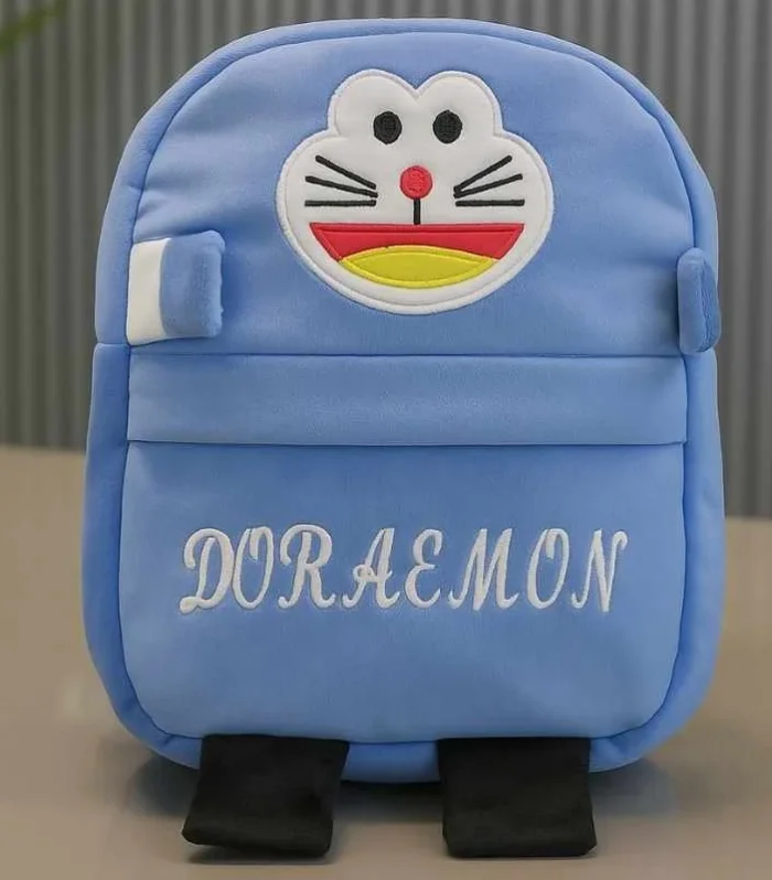 Cute Plush Doraemon Character Backpack | Stuffed School Bag & Gift for Kids