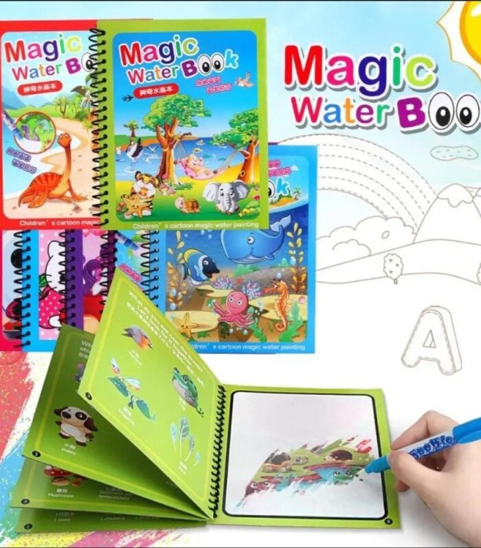 Magic Colouring Book with Water Pen | Mess-Free Fun for Kids
