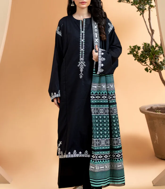 Embroidered Kurta Dupatta - 2505